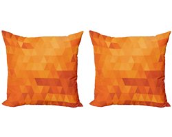 ABAKUHAUS Kussenhoes – 60x60 – Dubbelzijdig bedrukt – Burnt orange