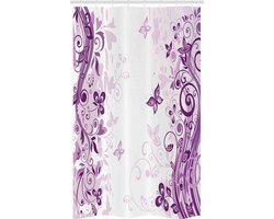 ABAKUHAUS – Paars douchegordijn 120 x 180 cm – waterafstotend, polyester