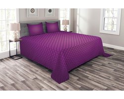 ABAKUHAUS Paarse bedsprei Set – Abstract – 220x220 cm
