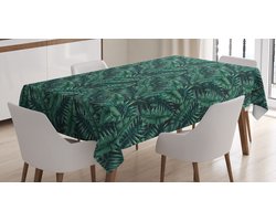 ABAKUHAUS Palmenblad Tafellaken – 140x170 cm – Rechthoekig, satijnlook, wasbaar
