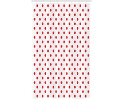 ABAKUHAUS Rood Douchegordijn – B120xH180 – Polyester, Waterafstotend