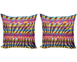 ABAKUHAUS Zebra-Print Kussenhoes 40x40 cm – Dubbelzijdig bedrukt