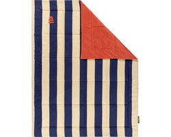 Abbey Camp Picknickkleed - Gevoerd picknick plaid - 140 x 180 cm - Blauw/Zand