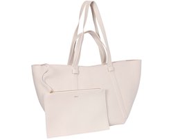 abro Leren Schoudertas Leather Tekla Shopper Cosmo Beige
