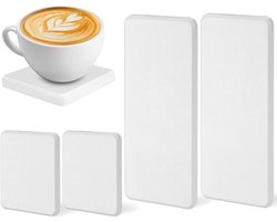 Absorberende stenen schalen voor snel drogen, ideaal voor handdesinfectiemiddelen, bekers en plantenflessen - set van 4 stuks