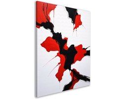 Abstract expressionisme schilderij - Modern schilderij - Schilderij op canvas Woonkamer - Woonkamer decoratie industrieel - Schilderijen canvas - Decoratie slaapkamer canvas 80x120 cm