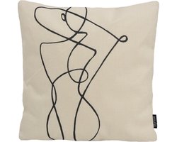 Abstract Figure #1 Kussenhoes | Katoen / Linnen | 45 x 45 cm