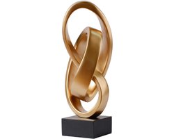 Abstract Hart Sculptuur – Moderne Kunst Beeld – Decoratief Polyresin Beeld Voor Woonkamer – Bureau – Boekenplank – Cadeau – 43 Cm