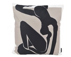 Abstract Silhouette Kussenhoes | Katoen/Polyester | 45 x 45 cm