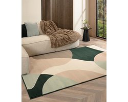 Abstract vloerkleed - Ease Nova groen 200x300