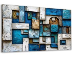 abstract wanddecoratie - kunst schilderijen - Muurdecoratie textuur - Modern schilderij - Canvas - Woonaccessoires canvas 60x40 cm