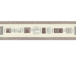 ABSTRACTE BEHANGRAND | Zelfklevend - beige bruin creme zilver - A.S. Création Only Borders 11