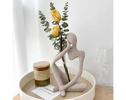 Abstracte Denker Standbeelden en Sculpturen - Zandsteen Hars Ornamenten voor Woonkamer en Eetkamer