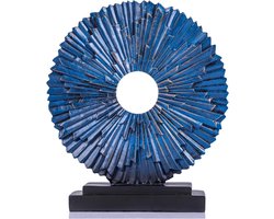 Abstracte kunst hars standbeeld huisdecoratie medaillon sculptuur ornamenten voor woonkamer eetkamer kantoor c.q. planken tafel middenstukken boven keukenkast decor