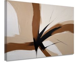 Abstracte kunst schilderijen - Minimalistisch schilderij - Canvas schilderij Woonkamer - Wanddecoratie industrieel - Canvas schilderij - Decoratie muur 60x40 cm