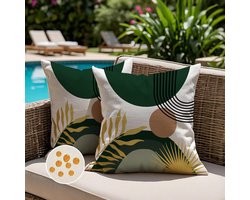 Abstracte Kussenhoezen - Decoratief - Set van 2 - Polyester - 45x45 cm