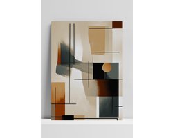 Abstracte Vormen Poster - Abstracte - Woonkamer Decoratie - posters - formaat 50x70cm - Aesthetic - Moderne Kunst - Aesthetic room decor - DBS1506MT - 3mm DIBOND - Aluminium Plaat - Metalen Wandbord