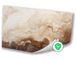 Abstractie in warme kleuren - Abstract muurdecoratie - Muurdecoratie texturen - Abstracte kunst - Moderne poster - Slaapkamer wanddecoratie - poster 100x70 cm