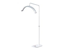 Abundancia® - Deluxe LED Moon Light - Behandellamp - 360° Rotatie - Salonlamp - Halve Maan Lamp - Beauty lamp - Incl. smartphonehouder - Beauty - Tattoo - Massage - Nagelstyliste - Make-up - Verlichting - Grootste variant! - Wit