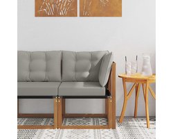 Acaciahout tuinmeubelen Textileen-bekleding bruin