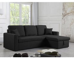 Acapulco metalen tuinmeubel "Odea" - 2 plaatsen - Zwart