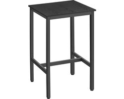 ACAZA Bartafel - Keukentafel - 60 x 60 x 92 cm (L x B x H) - Zwart - Bartafel Keuken - Tafel - Keuken Tafel - Eetkamer - Tafel - Bartafel voor Barkrukken