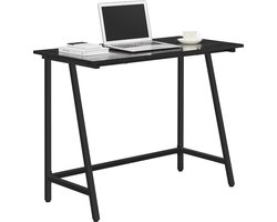 ACAZA Bureau - Computertafel - Zwart - 100 x 50 x 75 cm (B x D x H) - Computer Tafel - Game Bureau - Bureau Zwart