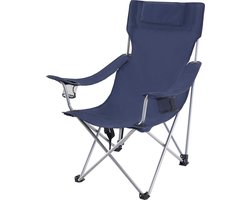 ACAZA Campingstoel - Strandstoel - PREMIUM - Draagvermogen 150 kg - Klapstoel - Kampeerstoel - Vouwstoel - Camping - Strandstoel Opvouwbaar - Visstoel - Klapstoelen - Festival Stoel - Blauw