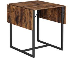 ACAZA Eettafel - Inklapbare Tafel - Eettafel Inklapbaar - 3 Standen - Ruimtebesparend - Stevige Tafel voor Kleine Ruimte/Kot/Appartement