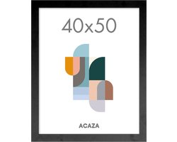ACAZA Fotolijst - Fotokader - Fotolijst 40x50 cm - Fotokader 40x50 cm - MDF Hout - Zwart