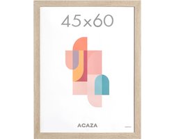 ACAZA Fotolijst - Fotokader - Fotolijst 45x60 cm - Fotokader 45x60 cm - Hout - Lichte Eik
