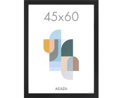 ACAZA Fotolijst - Fotokader - Fotolijst 45x60 cm - Fotokader 45x60 cm - Hout - Zwart