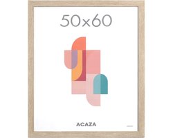 ACAZA Fotolijst - Fotokader - Fotolijst 50x60 cm - Fotokader 50x60 cm - Hout - Lichte Eik