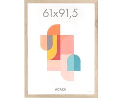 ACAZA Fotolijst - Fotokader - Fotolijst 61x91,5 cm - Fotokader 61x91,5 cm - MDF Hout - Lichte Eik