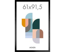 ACAZA Fotolijst - Fotokader - Fotolijst 61x91,5 cm - Fotokader 61x91,5 cm - MDF Hout - Zwart