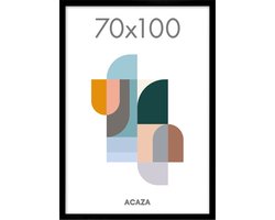 ACAZA Fotolijst - Fotokader - Fotolijst 70x100 cm - Fotokader 70x100 cm - MDF Hout - Zwart