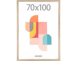 ACAZA Fotolijst - Fotokader - Fotolijst 70x100 - Fotokader 70x100 - Hout - Lichte Eik