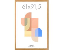 ACAZA Fotolijst - Fotolijsten - Poster Formaat 61x91,5 cm - MDF hout - Warme Eik