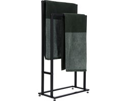 ACAZA Handdoekrek - Handdoekenrek - Handdoekrek Badkamer - Metaal - Zwart