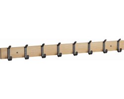 ACAZA Kapstok - Wandkapstok - Kapstok Hangend - 16 Haken - 88 cm - Lichte Eik Kleur