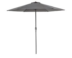 ACAZA Parasol - Stokparasol - Parasols - Grijs - 300 cm diameter- ALUMINIUM - Tuinparasol - Ronde Parasol - Waterdicht