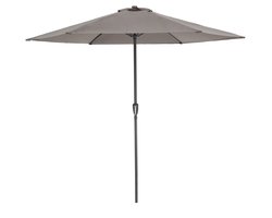 ACAZA Parasol - Stokparasol - Parasols - Taupe - 300 cm diameter - ALUMINIUM - Tuinparasol - Ronde Parasol - Waterdicht