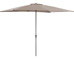 ACAZA Parasol - Stokparasol - Parasols - Taupe - 300 x 200 cm (L x B) - Tuinparasol - RECHTHOEKIGE Parasol - Waterdicht