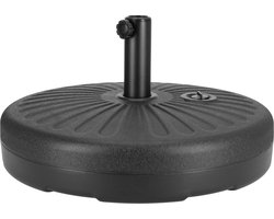 ACAZA Parasolvoet - Tot 28 kg - Zwart - Stokparasol 38 of 48 mm - Parasolvoet Comfort - Parasoltegels - Parasol Voet - Parasolvoeten