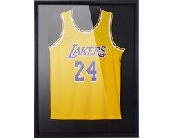 ACAZA Wissellijst - Shirt inlijsten - 60x80 cm - Aluminium - Zwart - 3D fotolijst - Wissellijst Voetbalshirt - Voetbal - Basket - Wielershirt