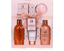 Accentra - Essence of Beauty - Wellness Verwenpakket Vrouw Vanilla & Almond - Geschenkset Vrouwen - Giftset bath rituals - Verjaardag Cadeau Vrouw, Moeder, Mama, Zus, Vriendin, Oma, Juf - Cadeaupakket voor haar - Valentijn Cadeautje voor haar