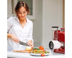 Accessoire Groentesnijder - Bosch MUM5 Keukenmachine - Kaasrasp Accesoire - Groentemolen - 3 Messen Roestvrij Staal