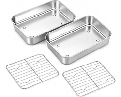 Accessoires voor Airfryer, Set van 6, RVS 304, Geschikt voor Dual Zone Airfryers, Inclusief 2 Schalen, 2 Ovenhandschoenen, Tangen en Afneembare Handvatten, Vaatwasserbestendig