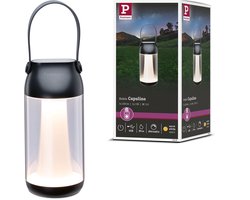 Acculamp Accu Cupulino IP44 dimbaar 3000K Transparant, Antraciet