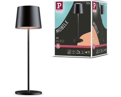 Acculamp Gilo IP44 dimbaar 2700K Zwart mat